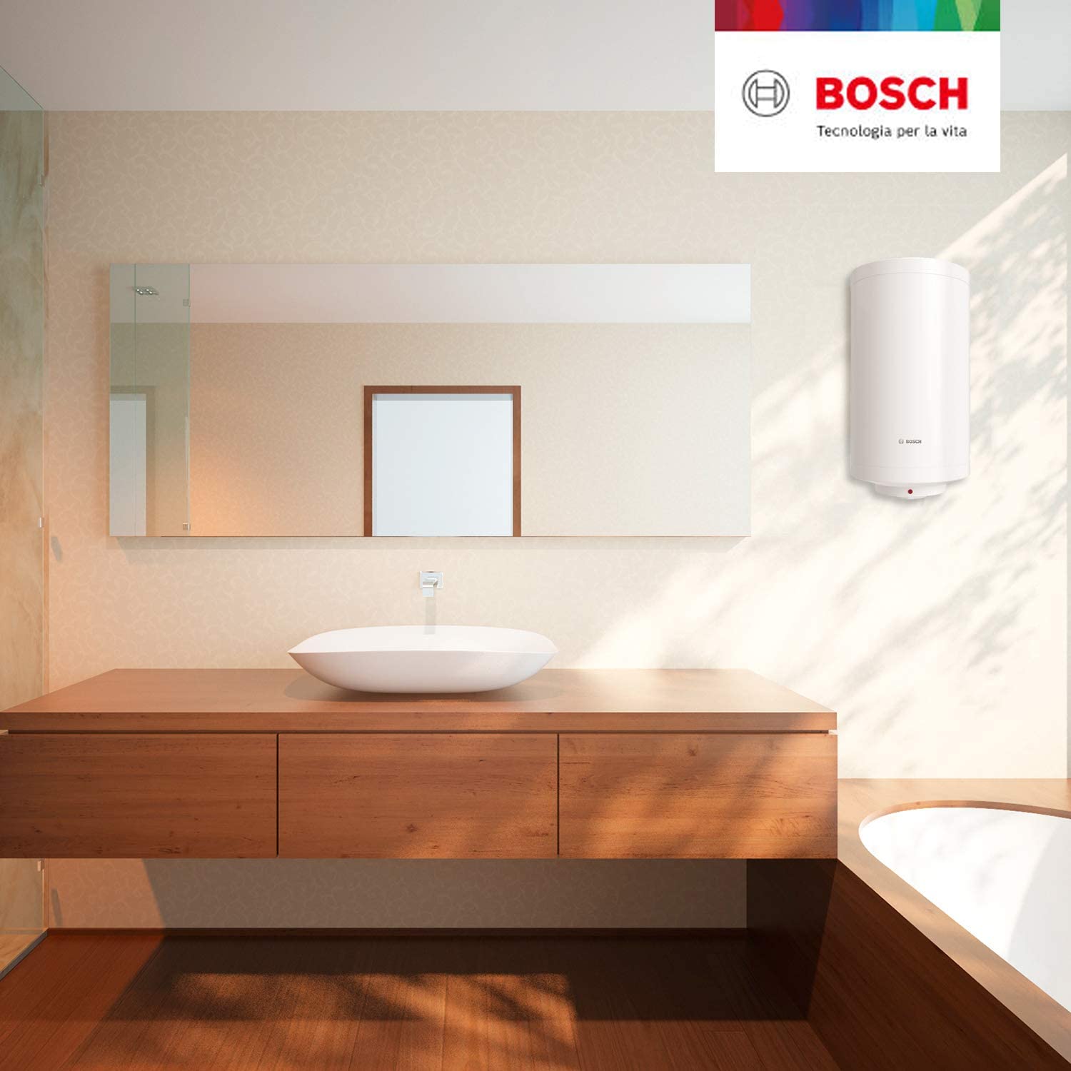 Termo Eléctrico Bosch vertical 50L hogar electrodoméstico Tien21 climatización